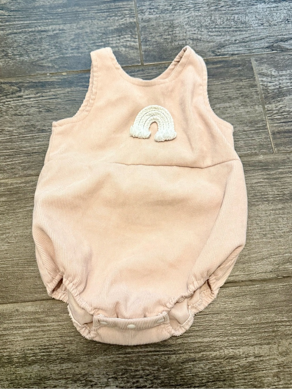 Size 6 month baby rainbow romper